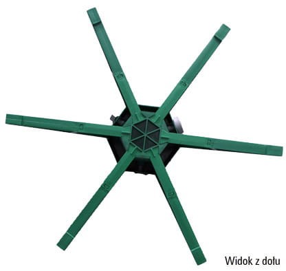 stojak pod choinkę duży EKO 25W gwiazda platikowy mocny z tworzywa bost sklep internetowy szybka wysyłka dostawa Polska widok od dołu Kwiateo.jpg