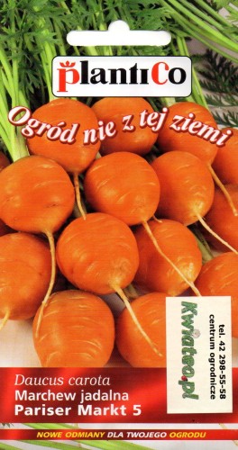 MARCHEW Paryska OKRĄGŁA Paryżanka nasiona marchewka dla dzieci Parisier Markt