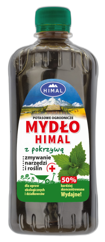 Mydło ogrodnicze z pokrzywą 500ml Himal potasowe pokrzywa do oprysku ekologiczne biologiczne zwalczanie szkodników chorób roślin mycie narzędzi odrodniczych sklep cena kwiateo .png