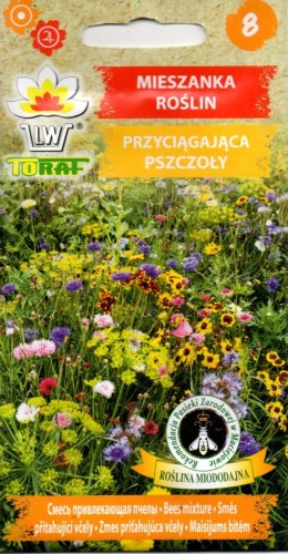 NASIONA KWIATÓW OGRODOWYCH PRZYCIĄGAJĄCYCH PSZCZOŁY kwiaty rośliny mieszanka przyciągająca pszczoły trzmiele murarki do ogrodu