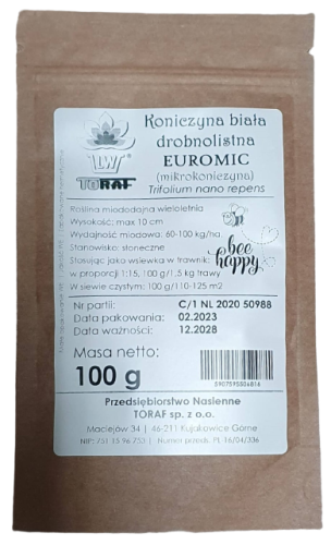nasiona mikrokoniczyny euromic toraf cena kwiateo sklep ogrodniczy koniczyna drobna biała 4.png