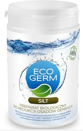 ECOGERM SILT 1kg do redukcji OSADÓW DENNYCH BAKTERYJNY na 100m2 DNA OCZKO WODNE STAW KĄPIELOWY zbiornik wodny zarybiony HYDROIDEA Hydro Idea