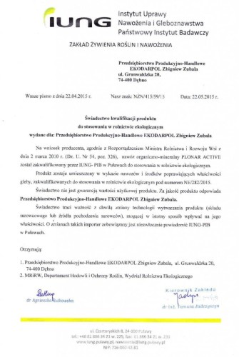 PLONAR_ACTIVE_świadectwo ekologiczne_EKOLOGIA-sklep ogrodniczy kwiateo cena.jpg