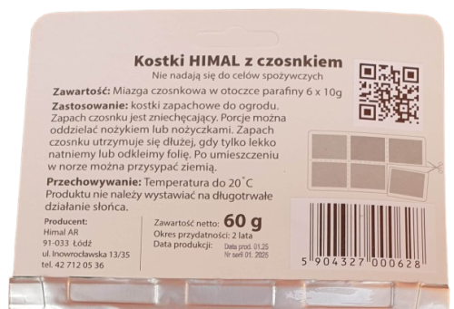 kostki himal na krety odstraszacz naturalny czosnek miazga czosnkowa sklep ogrodniczy kwiateo cena jakość tył opis stosowania zalecenia.png