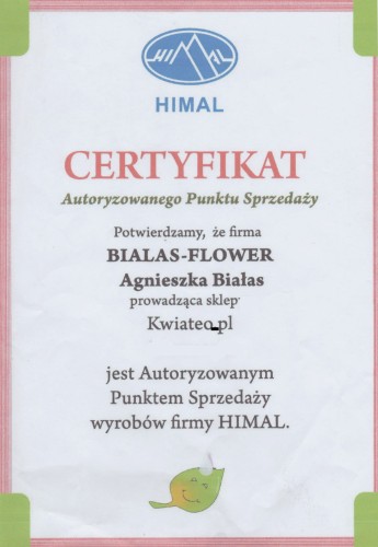 certyfikat Himal dla sklepu ogrodniczego Kwiateo_pl.jpg