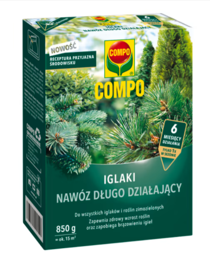 Compo nawóz długodziałający do iglaków 850g na ponad 15 roślin sklep ogrodniczy kwiateo 11.png