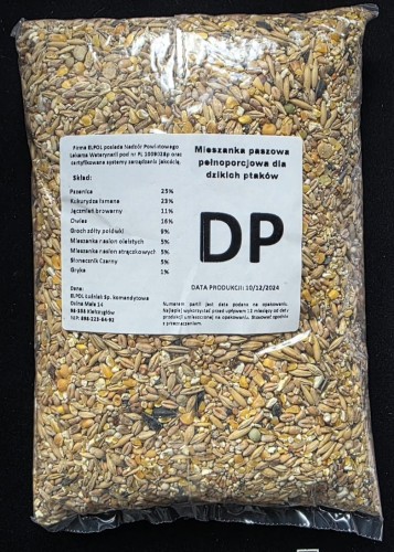 karma dla dzikich ptaków PL ze słonecznikiem nasiona dla ptaków nasiona 1kg nasion karma dla ptaszków zimujących w Polsce naturalny pastewny odżywczy jadalny skład sklep ogrodniczy kwiateo.jpg