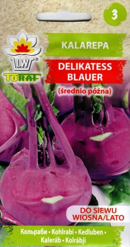 KALAREPA DELIKATES BLAUER niebieska fioletowa nasiona VIOLETA