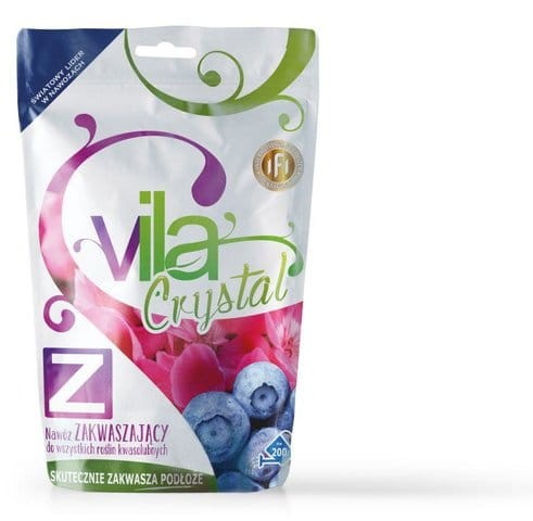 VILA CRYSTAL Z zakwaszający 200G na 200L wody NAWÓZ do ROŚLIN KWAŚNOLUBNYCH krystaliczny rozpuszczalny dobrze przyswajalny kompleksowy NPK 12+12+14
