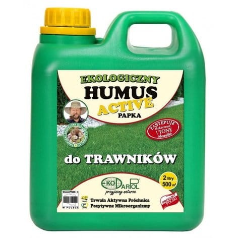 HUMUS Active Papka do TRAWNIKÓW ZAPAS 2Litry na 500m2 trawnika ekologiczny naturalny użyźniacz gleby uzupełnienie WIOSNA lato JESIEŃ