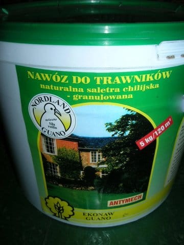 Guano nawóz do trawy Antymech 5kg na trawnik z mchem lub bez mchu worek 5kg odżywienie trawnika z guano