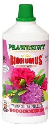 BIOHUMUS RODODENDRON 1 litr nawóz dżdżownic kalifornijskich naturalny bezpieczny na kwitnienie rośliny kwaśnolubne azalia wrzos