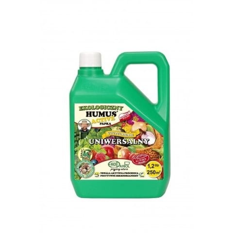 Humus Active papka UNIWERSALNY ZAPAS 1,2L na 250m2 UŻYŹNIACZ POLEPSZACZ PODŁOŻA uzupełnienie do sprayera ekologiczny zamiast obornika