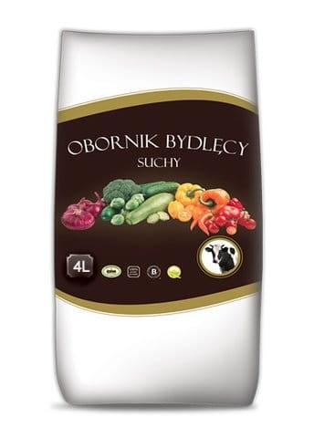 OBORNIK BYDLĘCY SUSZONY 4Litry CDN na 2-8m2 pod warzywa rośliny ogrodowe na 200L gnojówki
