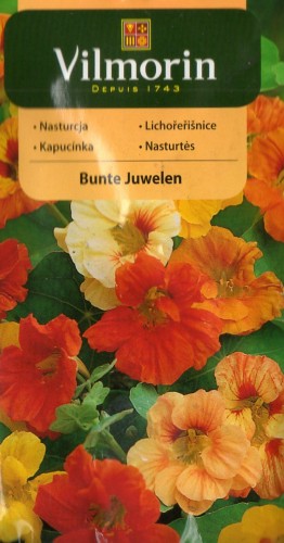 NASTURCJA KARŁOWA pełna i półpełna (Tropaeolum nanum) mieszanka - nasiona