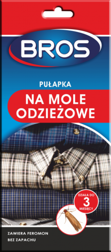 PUŁAPKA feromonowa NA MOLE ODZIEŻOWE bezwonna Bros